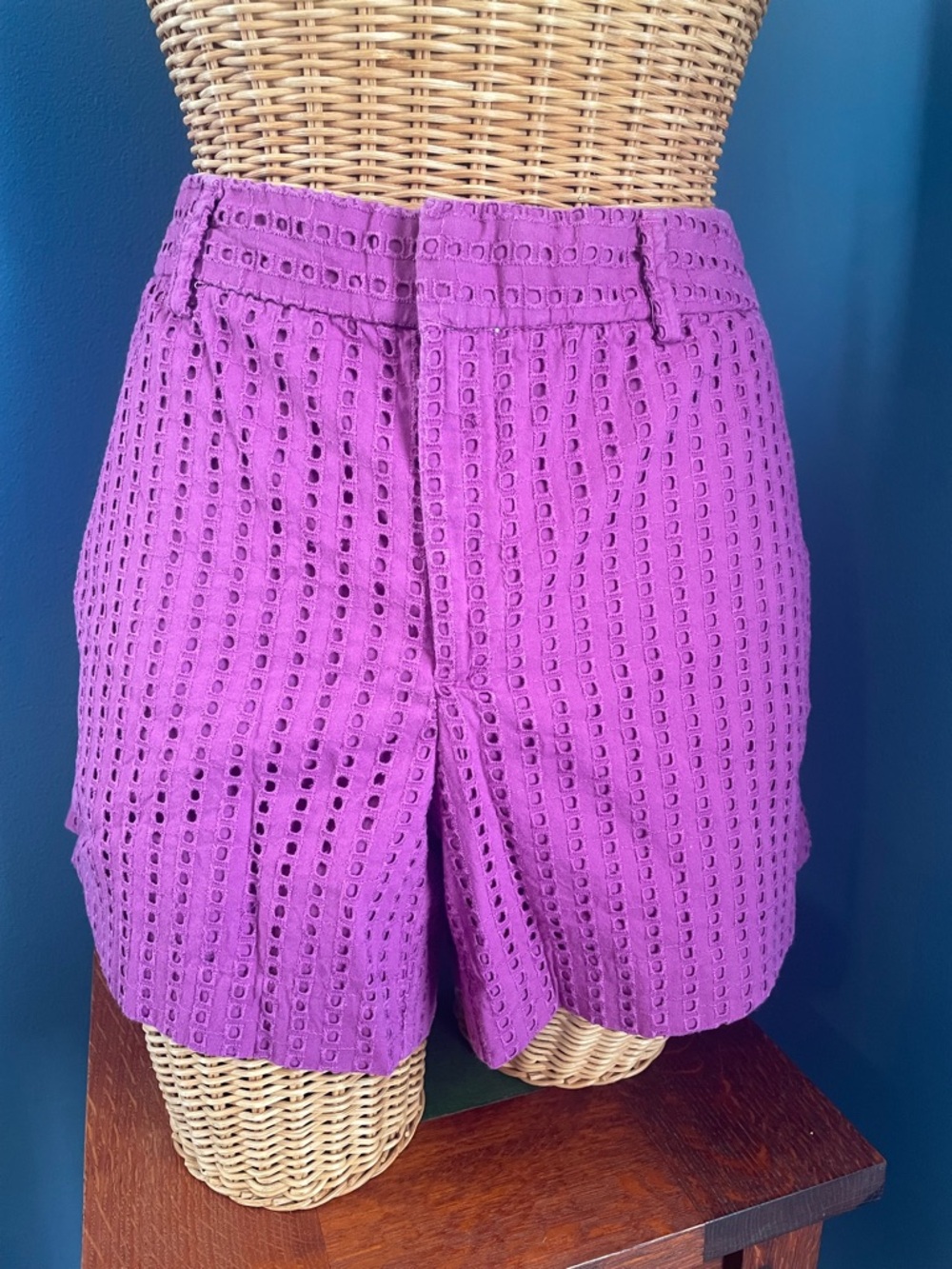 Banana Republic Magenta Eyelet Shorts 100% Cotton